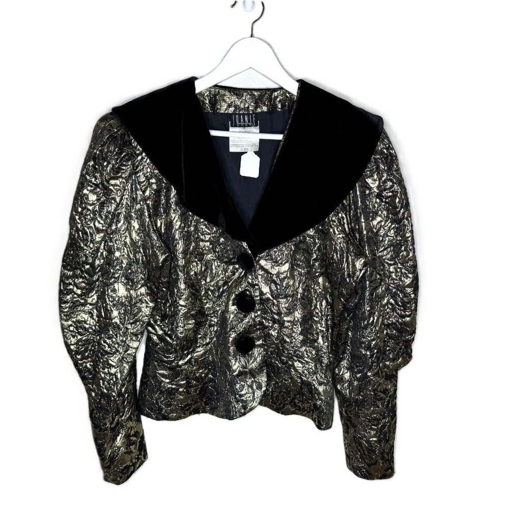 Vintage Black and Gold Blazer